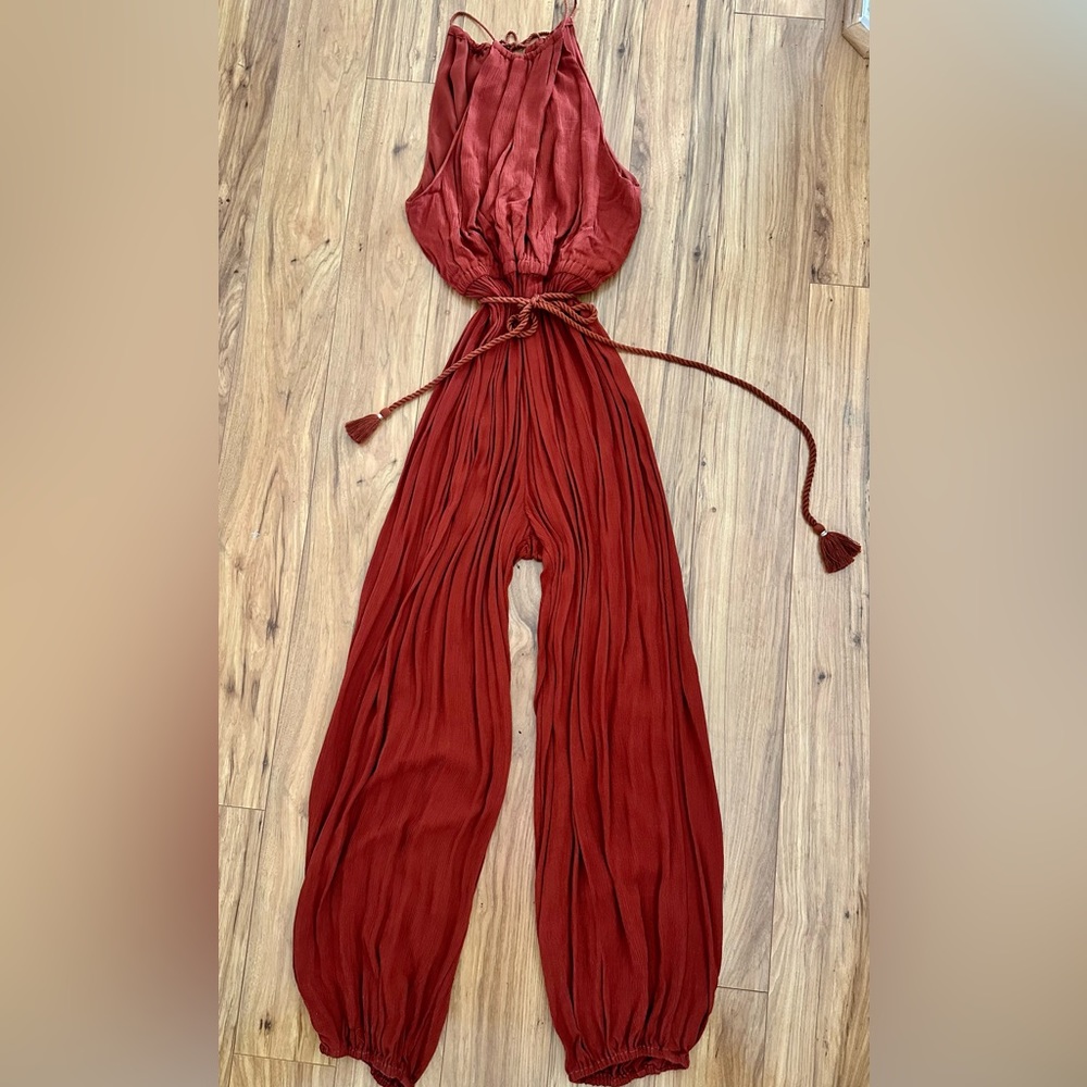 Anthropologie Elevenses jumpsuit.